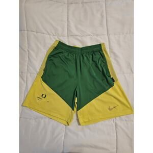 Nike Oregon Ducks Dri-Fit Shorts Men’s Small Green Yellow Athletic